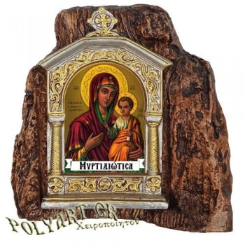 ΠΑΝΑΓΙΑ ΜΥΡΤΙΔΙΩΤΙΣΣΑ – Εικονοστάσι σε Βράχο (Μεσαίο 13cm)
