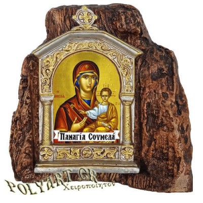 ΠΑΝΑΓΙΑ ΣΟΥΜΕΛΑ – Εικονοστάσι σε Βράχο (Μεσαίο 13cm)