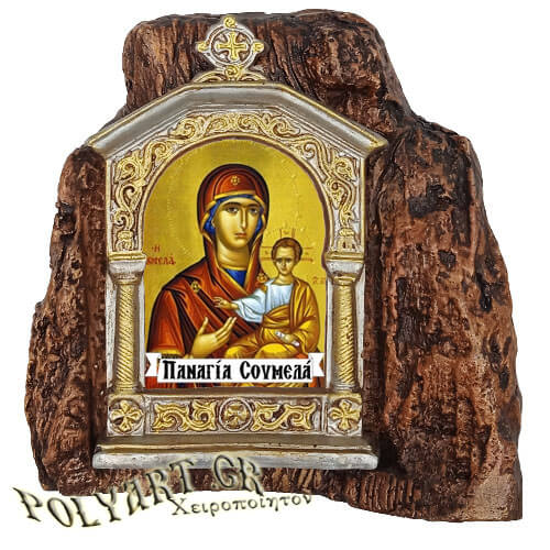 ΠΑΝΑΓΙΑ ΣΟΥΜΕΛΑ – Εικονοστάσι σε Βράχο (Μεσαίο 13cm)