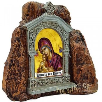 ΠΑΝΑΓΙΑ ΤΟΥ ΠΑΘΟΥΣ – Εικονοστάσι σε Βράχο (Μεσαίο 13cm)