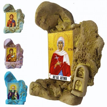 Αγία Αγνή - Εικονοστάσι Μινιατούρα σε Βραχάκι 