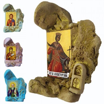 Αγία Αικατερίνη - Εικονοστάσι Μινιατούρα σε Βραχάκι 