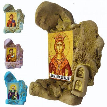 Αγία Αλεξάνδρα - Εικονοστάσι Μινιατούρα σε Βραχάκι 