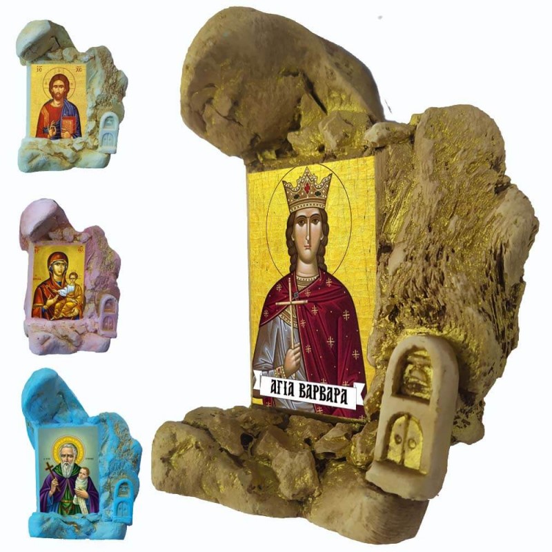 Αγία Βαρβάρα - Εικονοστάσι Μινιατούρα σε Βραχάκι 