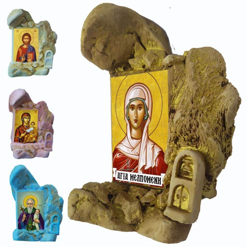 Αγία Μελπομένη - Εικονοστάσι Μινιατούρα σε Βραχάκι 
