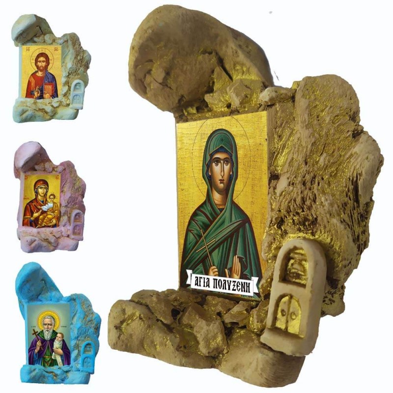Αγία Πολυξένη - Εικονοστάσι Μινιατούρα σε Βραχάκι 