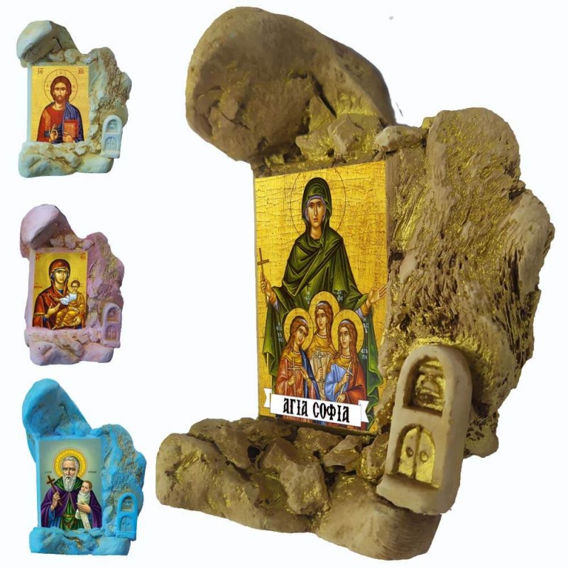 Αγία Σοφία - Εικονοστάσι Μινιατούρα σε Βραχάκι 
