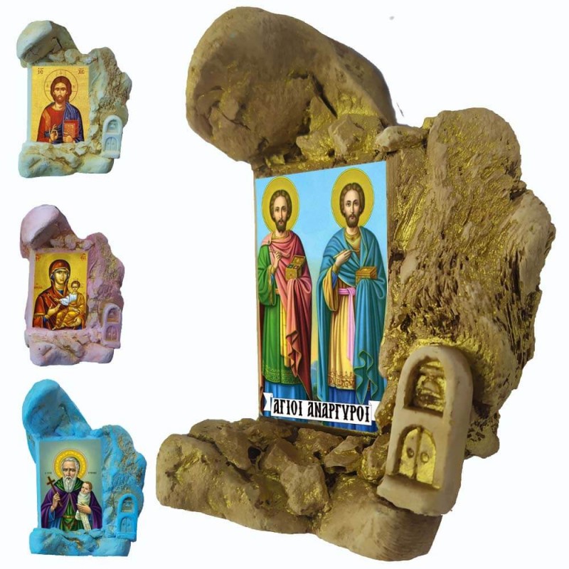 Άγιοι Ανάργυροι - Εικονοστάσι Μινιατούρα σε Βραχάκι 