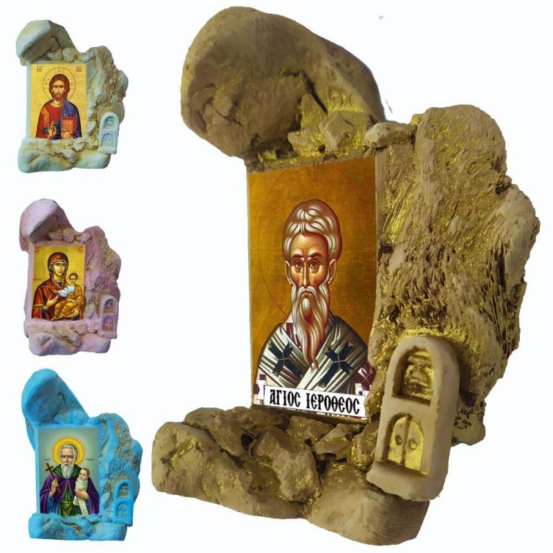 Άγιος Ιερόθεος - Εικονοστάσι Μινιατούρα σε Βραχάκι 