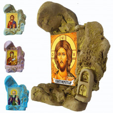 Ιησούς Χριστός Παντοκράτωρ - Εικονοστάσι Μινιατούρα σε Βραχάκι 