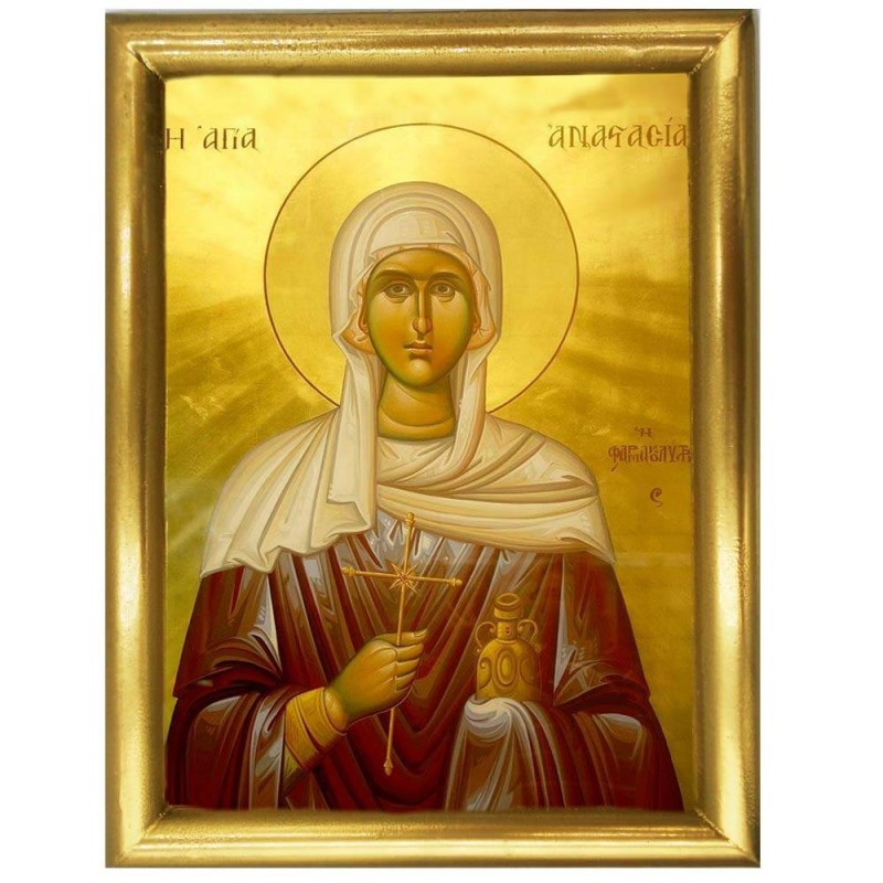ΑΓΙΑ ΑΝΑΣΤΑΣΙΑ  - Ξύλινη εικόνα 22cm