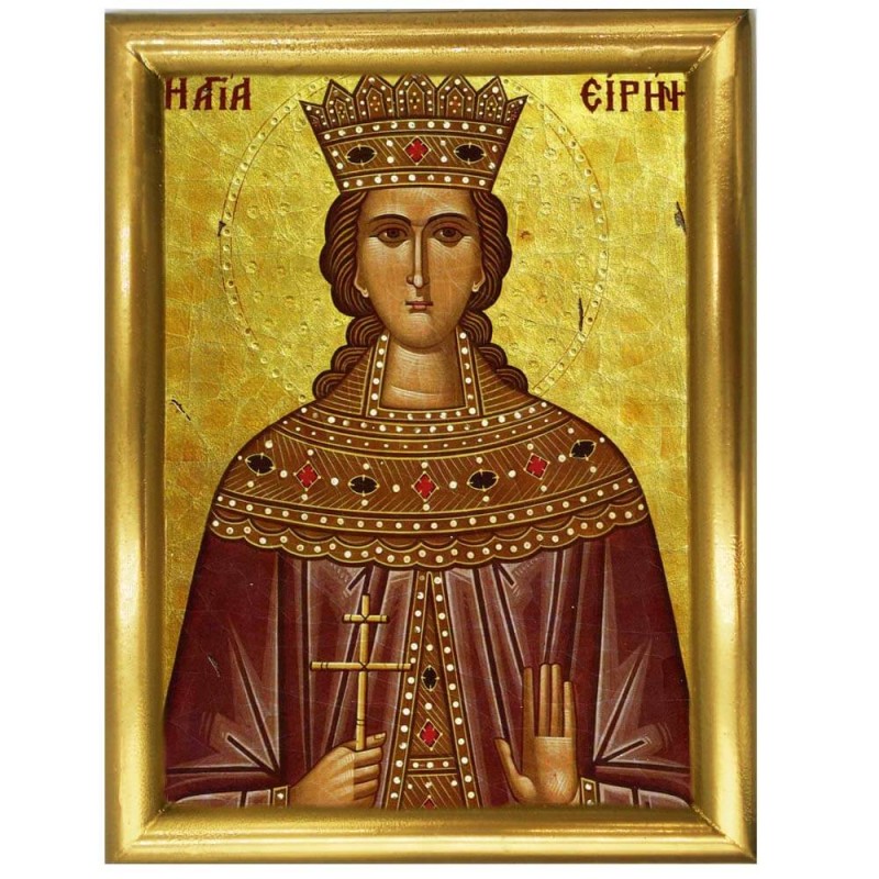 ΑΓΙΑ ΕΙΡΗΝΗ - Ξύλινη εικόνα 22cm