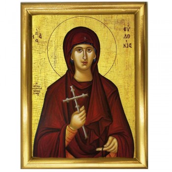 ΑΓΙΑ ΕΥΔΟΚΙΑ - Ξύλινη εικόνα 22cm