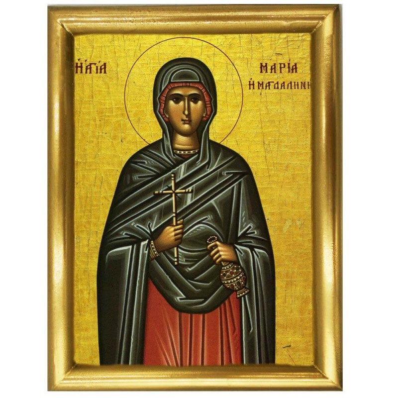ΑΓΙΑ ΜΑΡΙΑ ΜΑΓΔΑΛΗΝΗ - Ξύλινη εικόνα 22cm