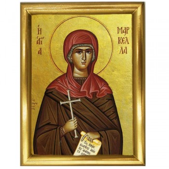 ΑΓΙΑ ΜΑΡΚΕΛΛΑ - Ξύλινη εικόνα 22cm