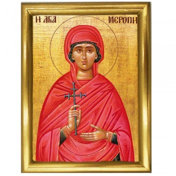 ΑΓΙΑ ΜΕΡΟΠΗ - Ξύλινη εικόνα 22cm