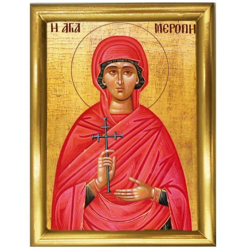 ΑΓΙΑ ΜΕΡΟΠΗ - Ξύλινη εικόνα 22cm