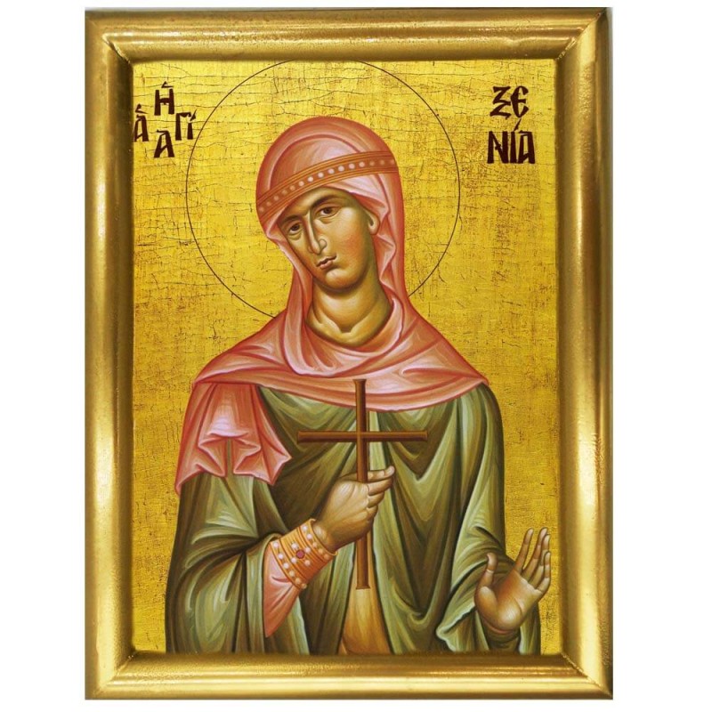 ΑΓΙΑ ΞΕΝΙΑ - Ξύλινη εικόνα 22cm