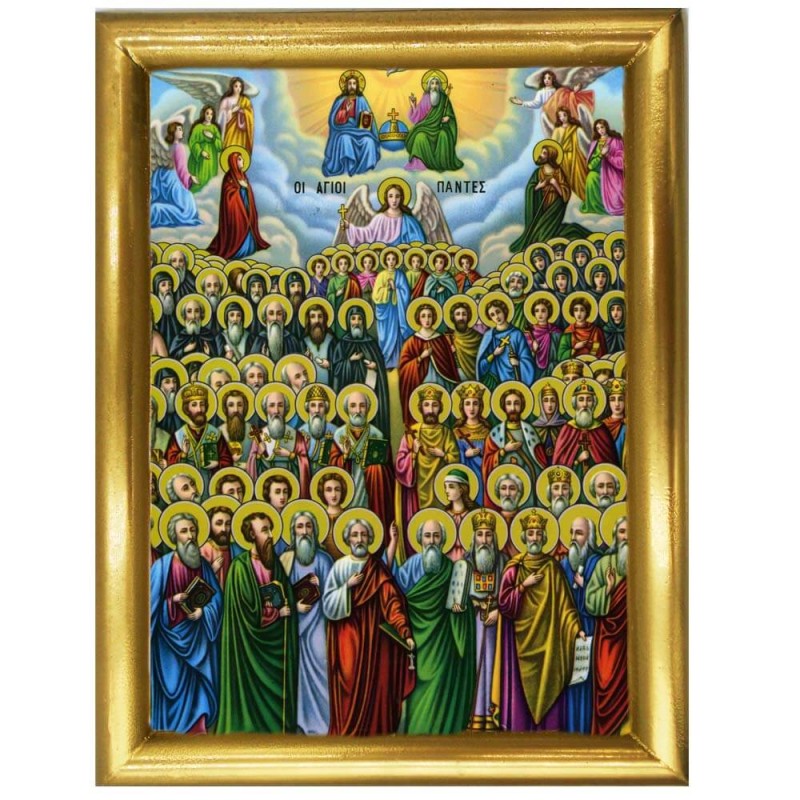 ΑΓΙΟΙ ΠΑΝΤΕΣ - Ξύλινη εικόνα 22cm