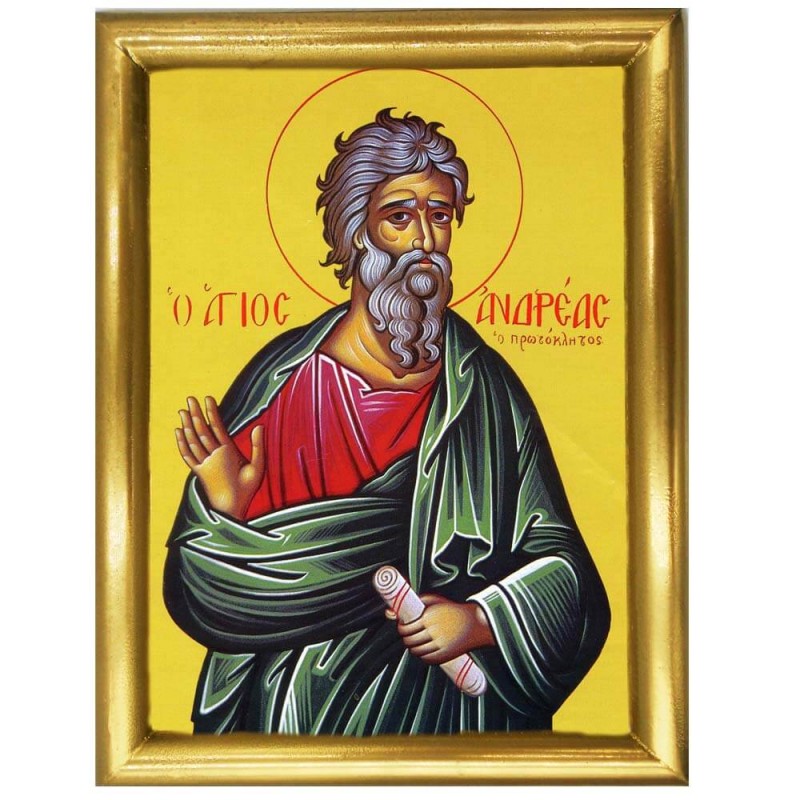 ΑΓΙΟΣ ΑΝΔΡΕΑΣ - Ξύλινη εικόνα 22cm