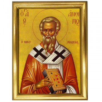 ΑΓΙΟΣ ΑΝΘΙΜΟΣ - Ξύλινη εικόνα 22cm