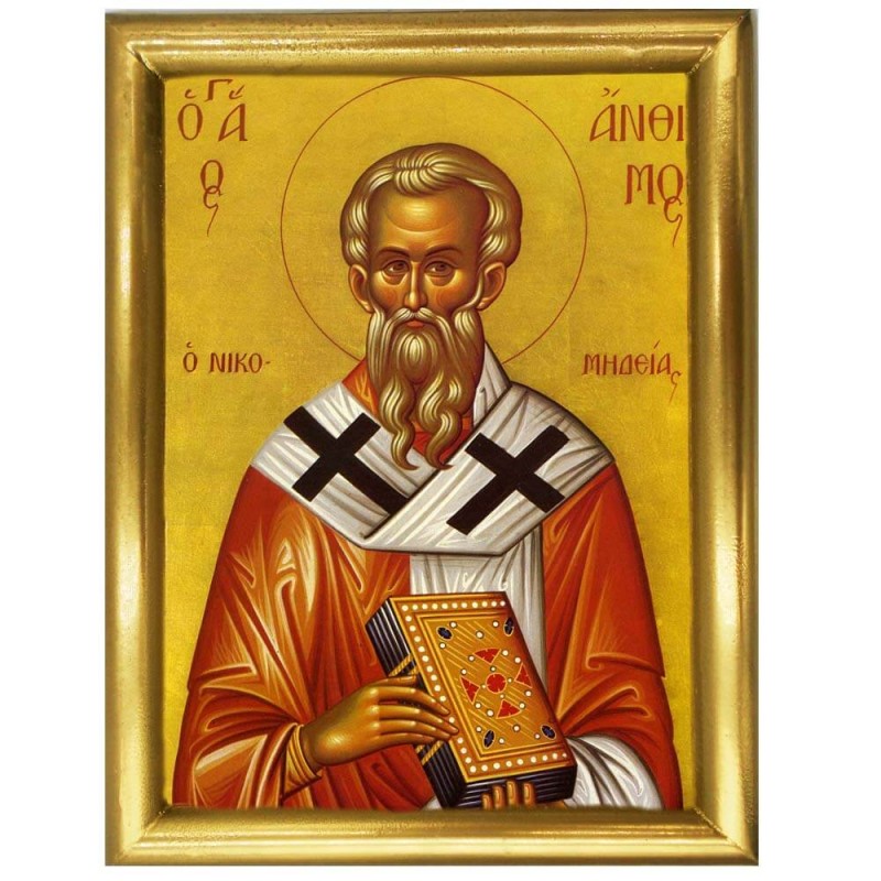 ΑΓΙΟΣ ΑΝΘΙΜΟΣ - Ξύλινη εικόνα 22cm