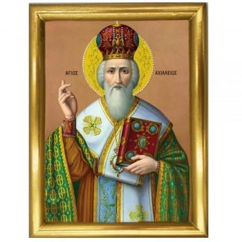 ΑΓΙΟΣ ΑΧΙΛΛΕΙΟΣ- Ξύλινη εικόνα 22cm