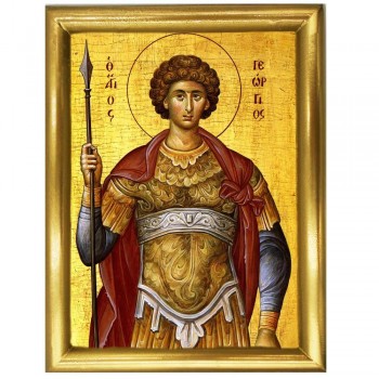 ΑΓΙΟΣ ΓΕΩΡΓΙΟΣ - Ξύλινη εικόνα 22cm