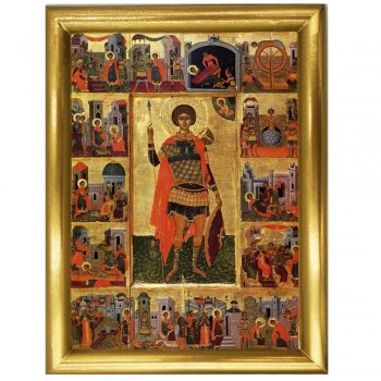 ΑΓΙΟΣ ΓΕΩΡΓΙΟΣ - Ξύλινη εικόνα 22cm