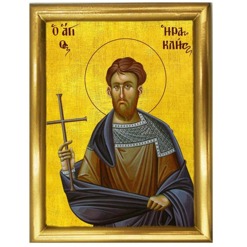 ΑΓΙΟΣ ΗΡΑΚΛΗΣ - Ξύλινη εικόνα 22cm