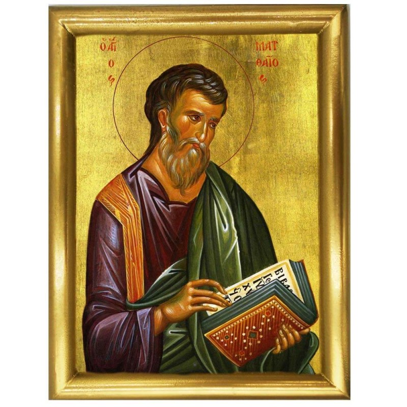 ΑΓΙΟΣ ΜΑΤΘΑΙΟΣ - Ξύλινη εικόνα 22cm