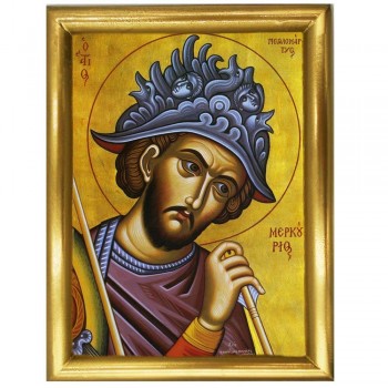 ΑΓΙΟΣ ΜΕΡΚΟΥΡΙΟΣ - Ξύλινη εικόνα 22cm