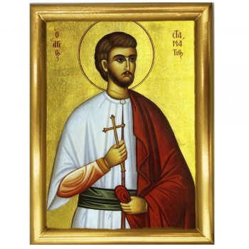 ΑΓΙΟΣ ΣΤΑΜΑΤΙΟΣ - Ξύλινη εικόνα 22cm