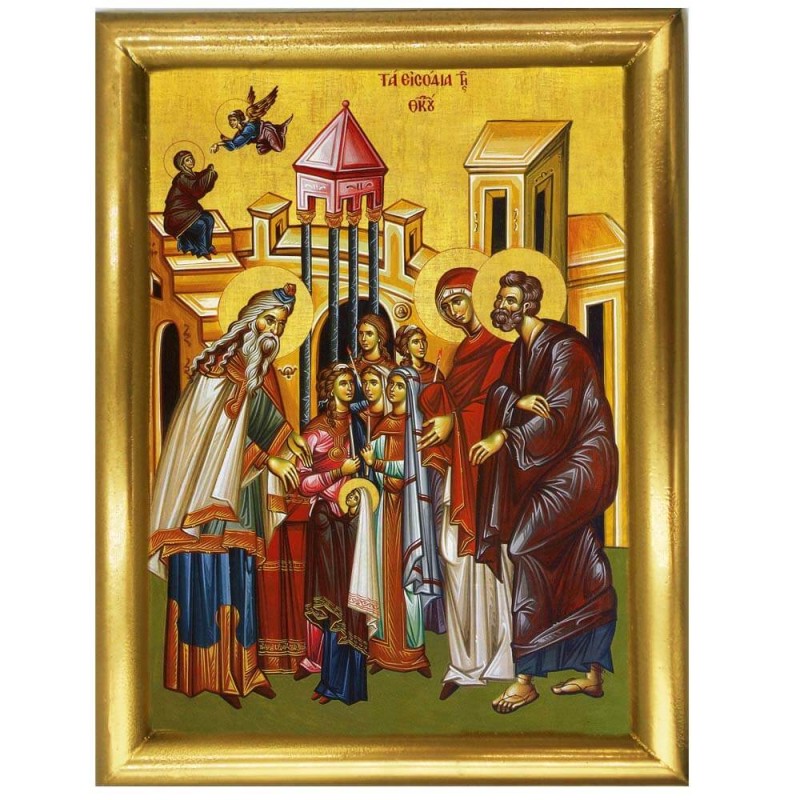 ΕΙΣΟΔΙΑ ΘΕΟΤΟΚΟΥ - Ξύλινη εικόνα 22cm
