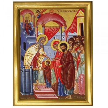 ΕΙΣΟΔΙΑ ΘΕΟΤΟΚΟΥ - Ξύλινη εικόνα 22cm