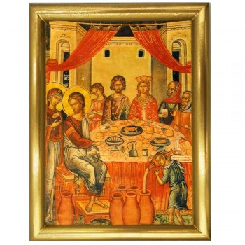 ΓΑΜΟΣ ΣΤΗΝ ΚΑΝΑ - Ξύλινη εικόνα 22cm