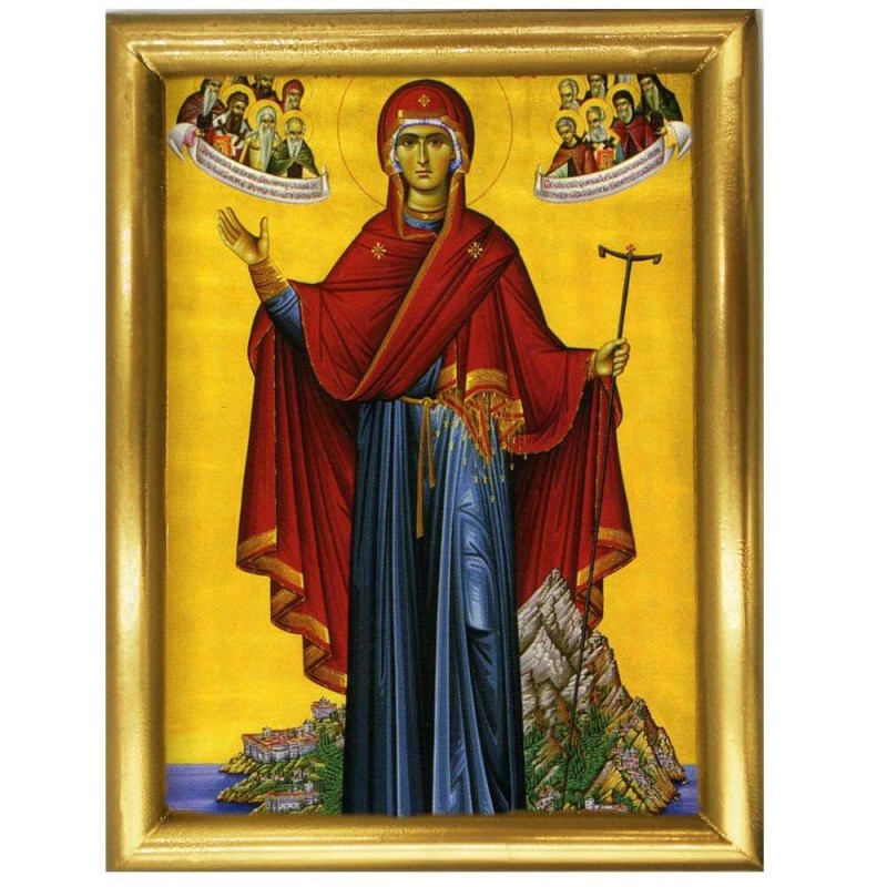 ΠΑΝΑΓΙΑ ΑΓΙΟΥ ΟΡΟΥΣ - Ξύλινη εικόνα 22cm