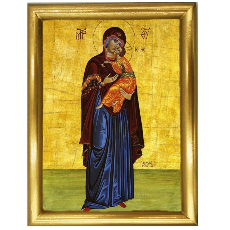 ΠΑΝΑΓΙΑ ΒΡΕΦΟΚΡΑΤΟΥΣΑ - Ξύλινη εικόνα 22cm