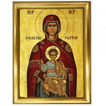 ΠΑΝΑΓΙΑ ΕΛΕΥΘΕΡΩΤΡΙΑ - Ξύλινη εικόνα 22cm