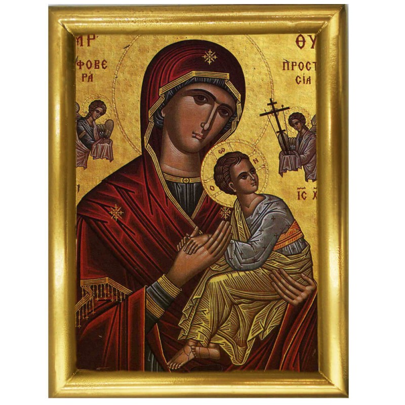 ΠΑΝΑΓΙΑ ΦΟΒΕΡΑ ΠΡΟΣΤΑΣΙΑ - Ξύλινη εικόνα 22cm