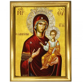 ΠΑΝΑΓΙΑ ΟΔΗΓΗΤΡΙΑ - Ξύλινη εικόνα 22cm