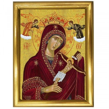 ΠΑΝΑΓΙΑ ΤΟΥ ΧΑΡΟΥ - Ξύλινη εικόνα 22cm