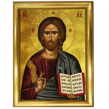 ΙΗΣΟΥΣ ΧΡΙΣΤΟΣ - Ξύλινη εικόνα 22cm