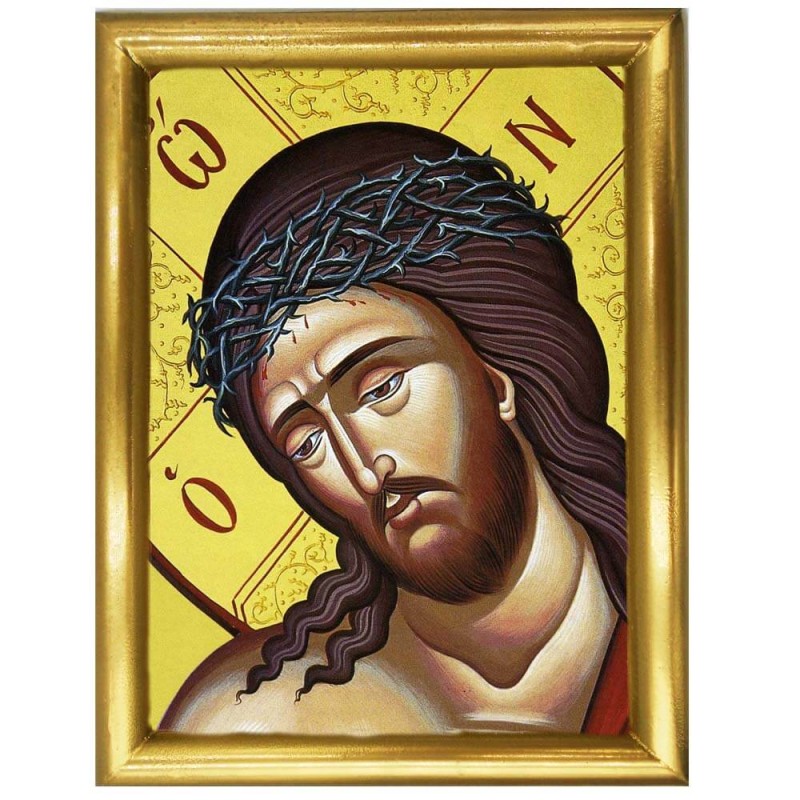 ΙΗΣΟΥΣ ΧΡΙΣΤΟΣ - Ξύλινη εικόνα 22cm