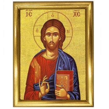 ΙΗΣΟΥΣ ΧΡΙΣΤΟΣ - Ξύλινη εικόνα 22cm