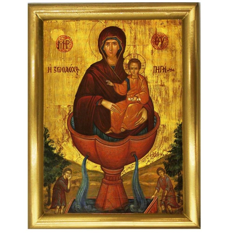 ΖΩΟΔΟΧΟΣ ΠΗΓΗ - Ξύλινη εικόνα 22cm