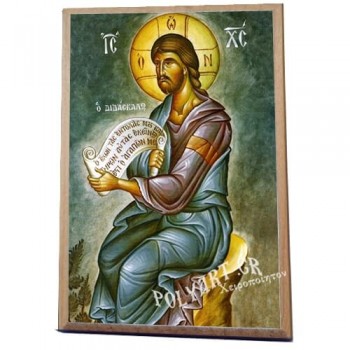 ΙΗΣΟΥΣ ΧΡΙΣΤΟΣ - Διδάσκαλος -Ξύλινο εικονιδιο