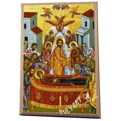 ΚΟΙΜΗΣΗ ΘΕΟΤΟΚΟΥ -Ξύλινο εικονιδιο